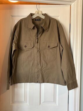 Lightweight Military Field Jacket in Khaki by Line 7 Trade